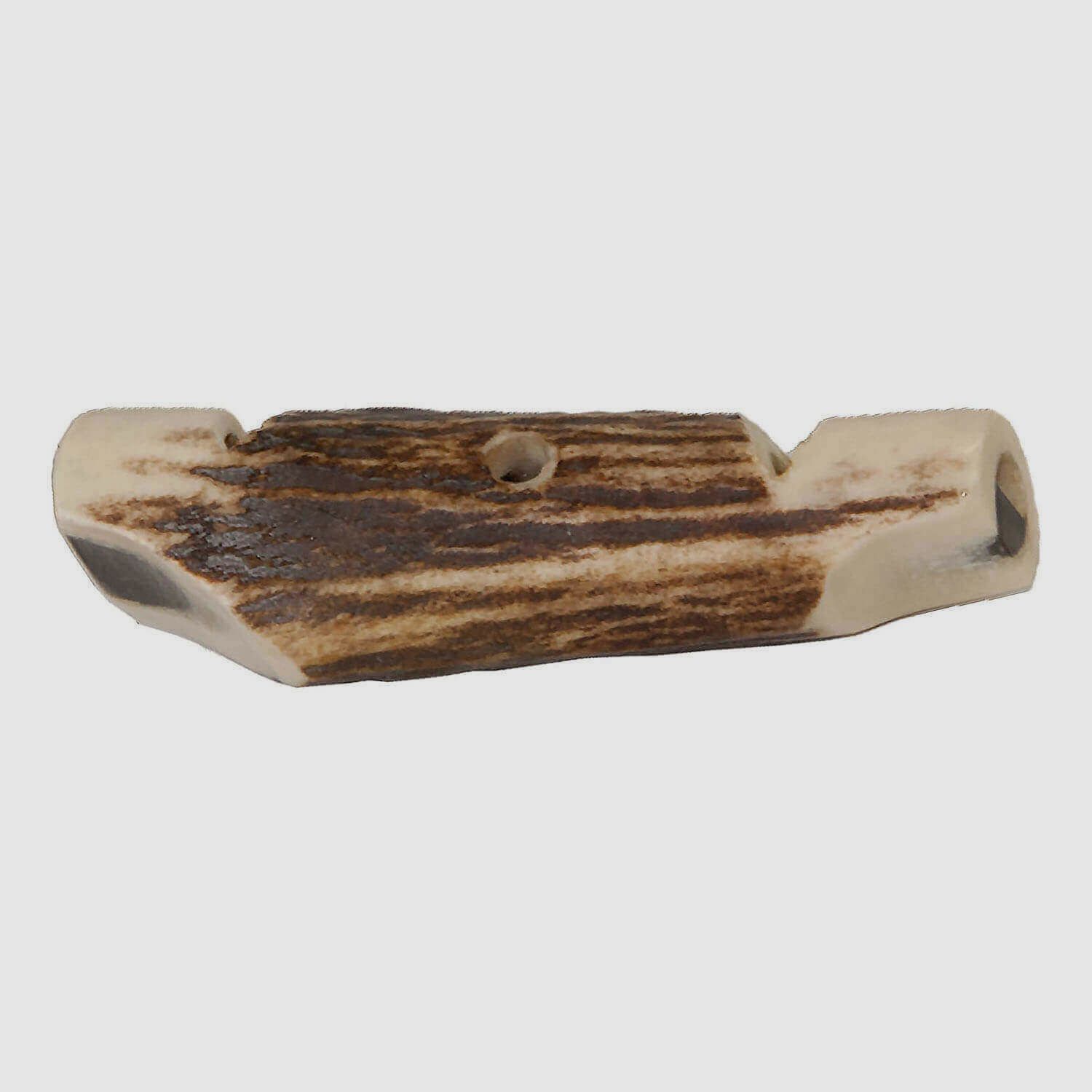 Dog whistle made of stag horn double-sided