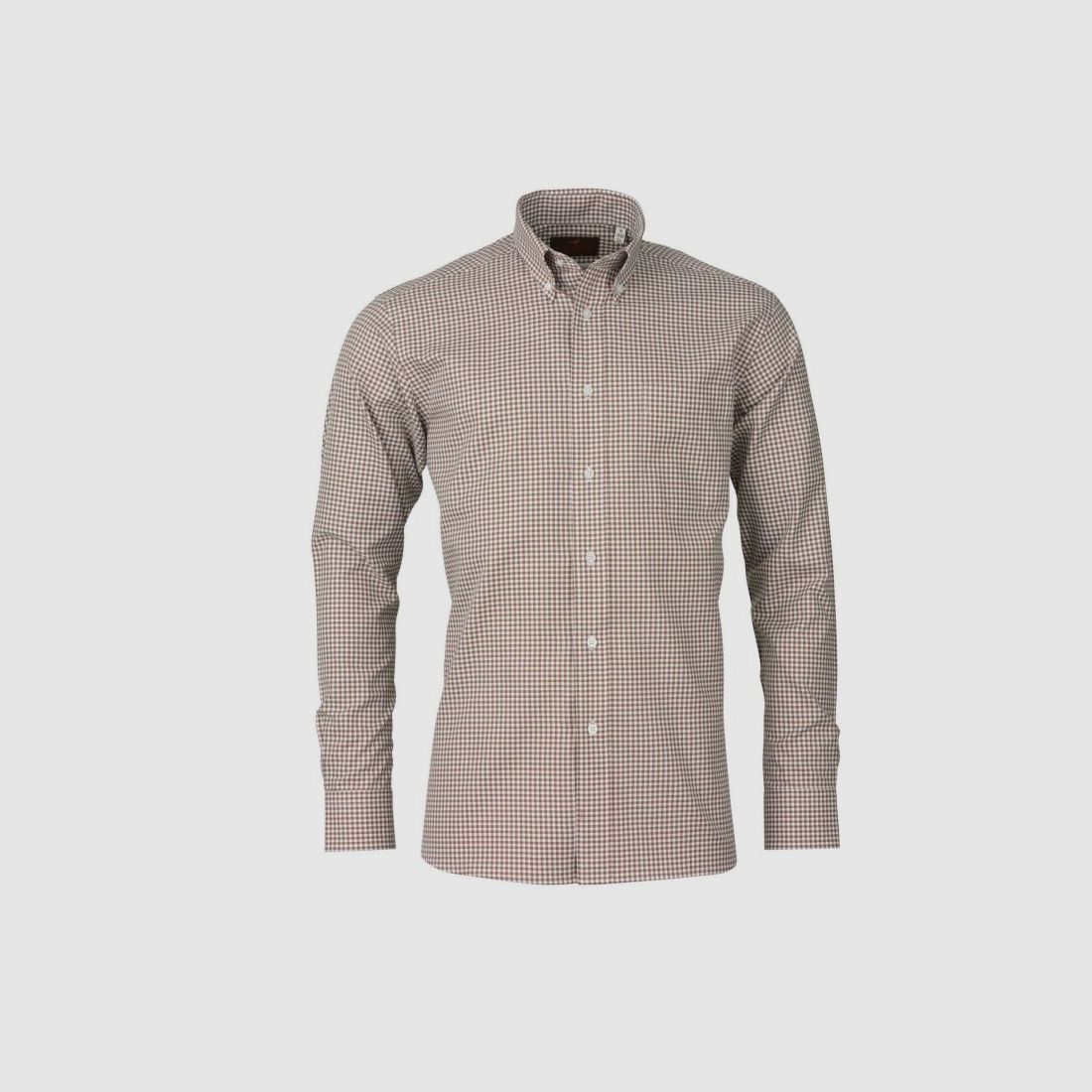 Laksen Hemd Carlo pin Point Camel