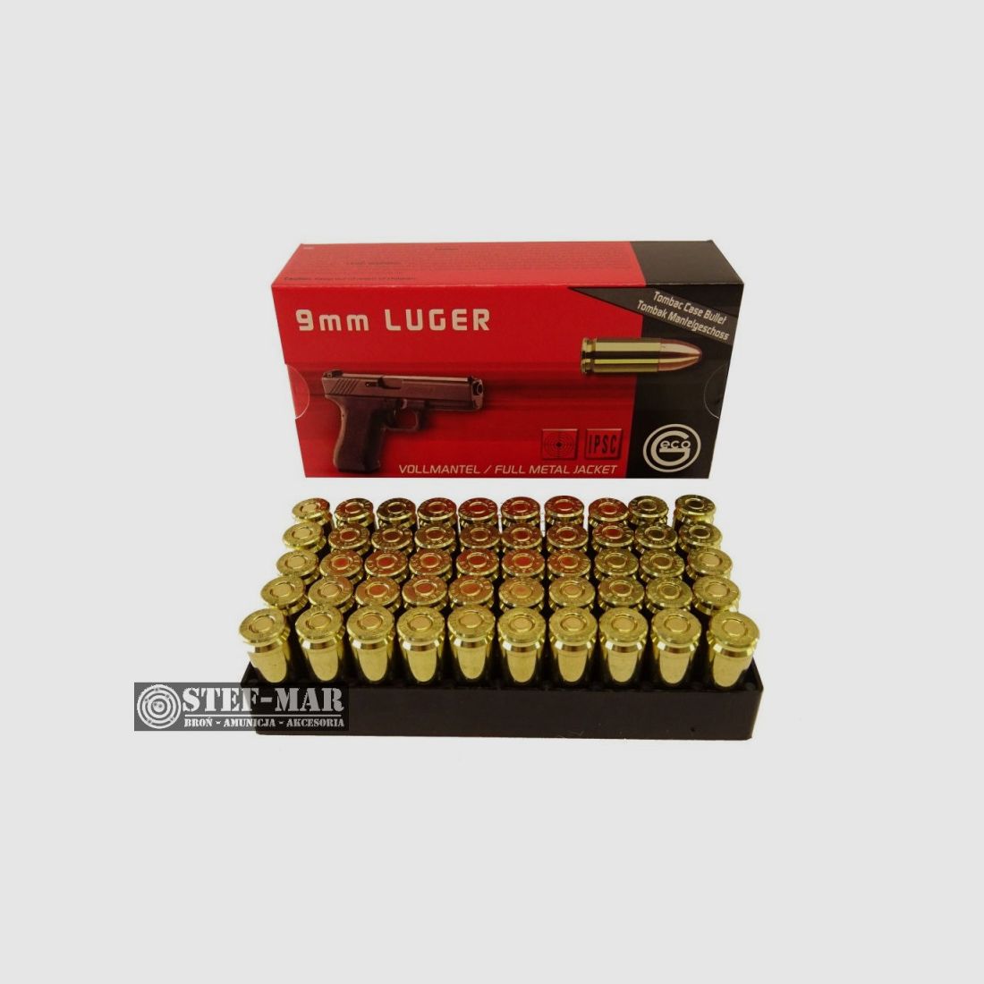 Munitions Geco 9x19mm Luger (50 pièces) [C2-13], image 1 sur 3