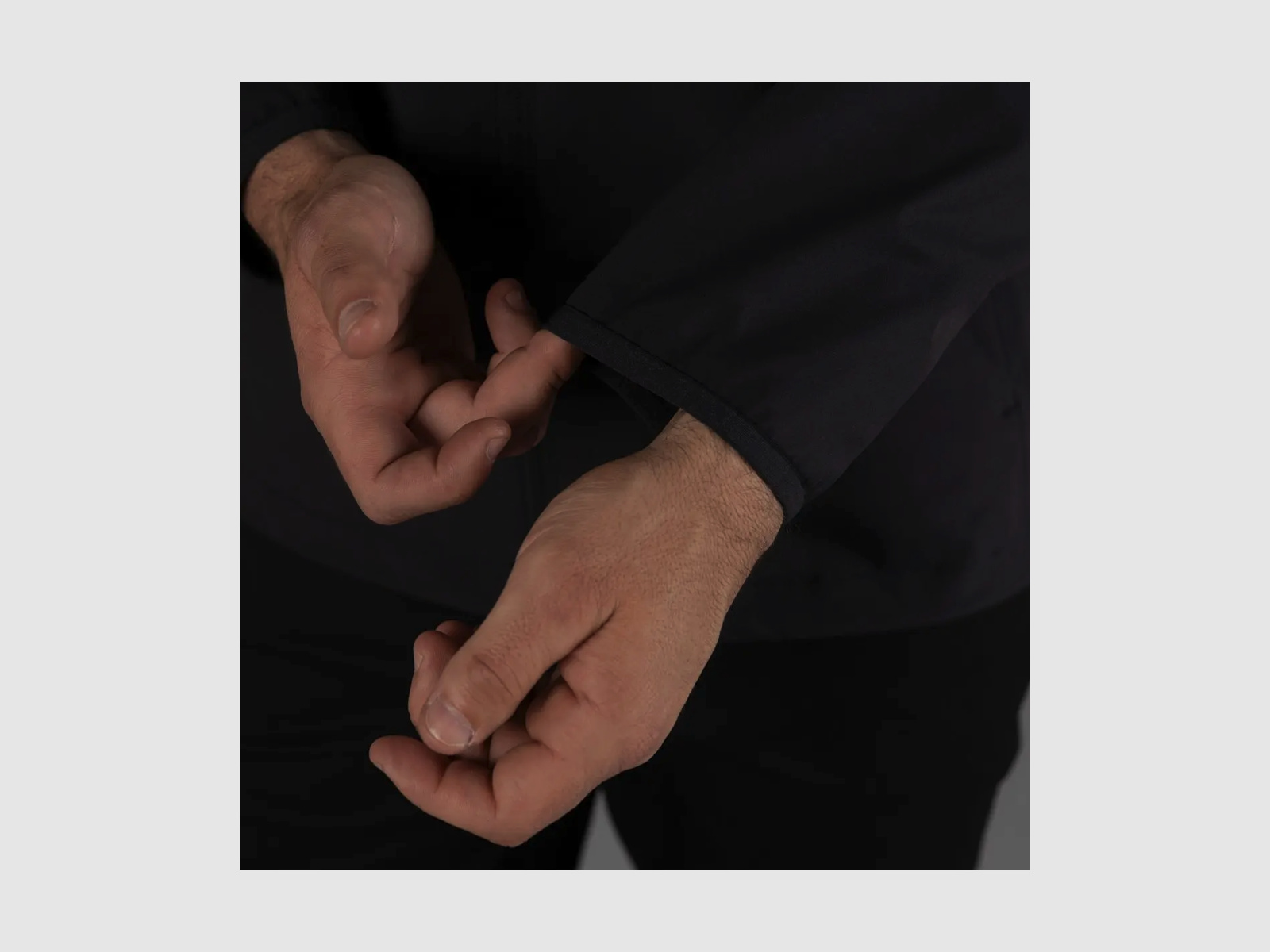 CMP Herren Jacke aus zwei Lagen Stretchgewebe Anthrazit