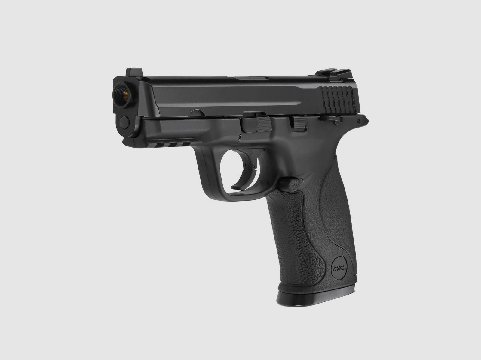 Komplettset KWC M&P 40 Softair-Co2-Pistole Schwarz Kaliber 6 mm BB Blowback (P18)