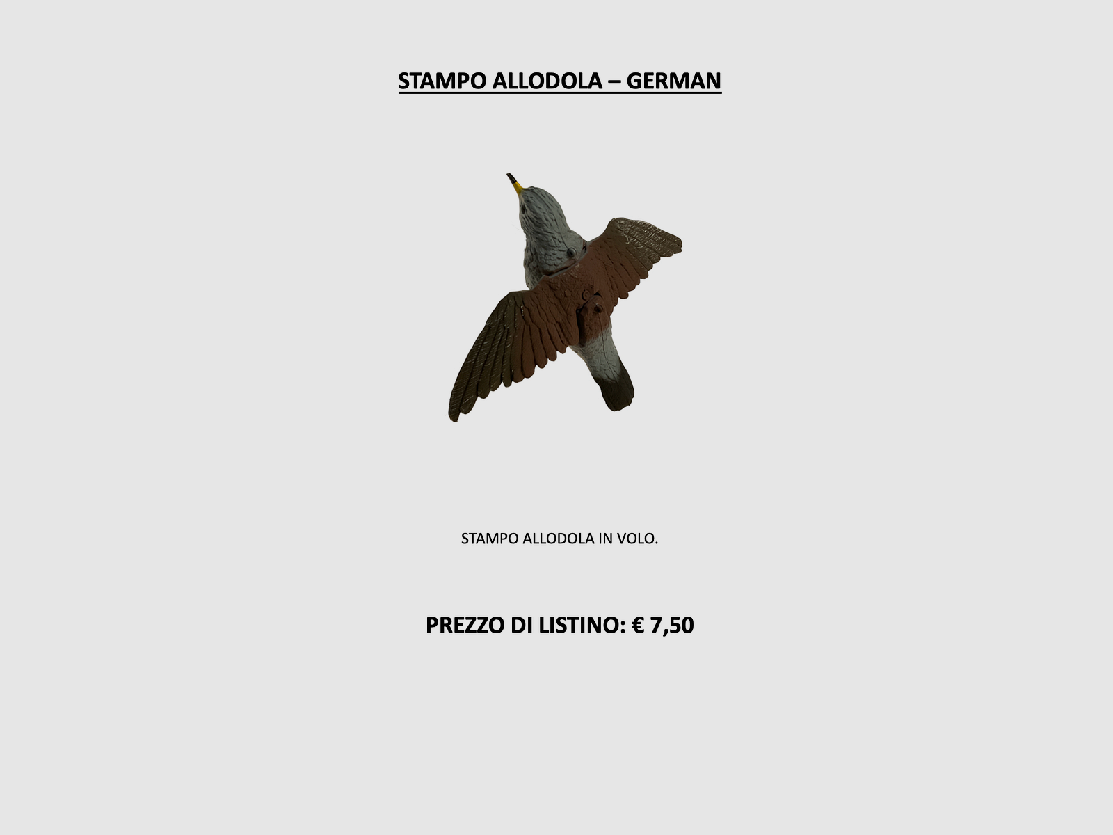 DUITS – STAMPO ALLODOLA, afbeelding 4 van 4