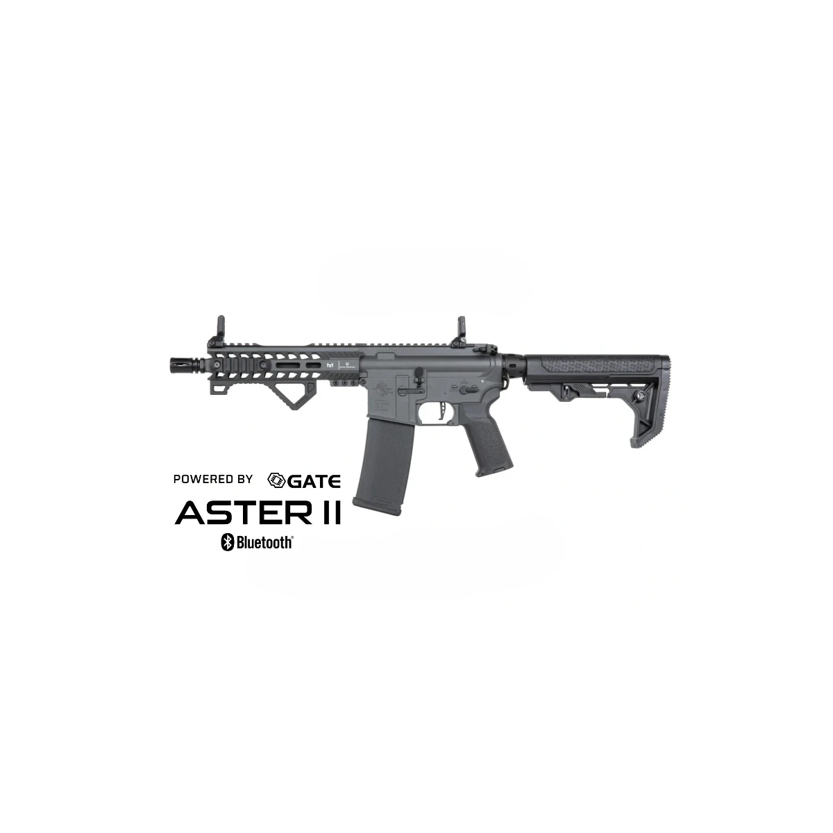SA M4 CQB M-LOK (RRA SA-P17 PRIME™ Aster II ETU BLDC™) Fusil Airsoft Libre à partir de 18 ans – Chaos Grey -F-