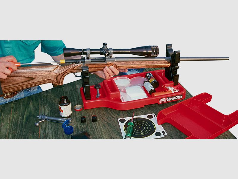 MTM Reinigungs- & Schießauflage mit Transportkoffer SNCC-30 rot