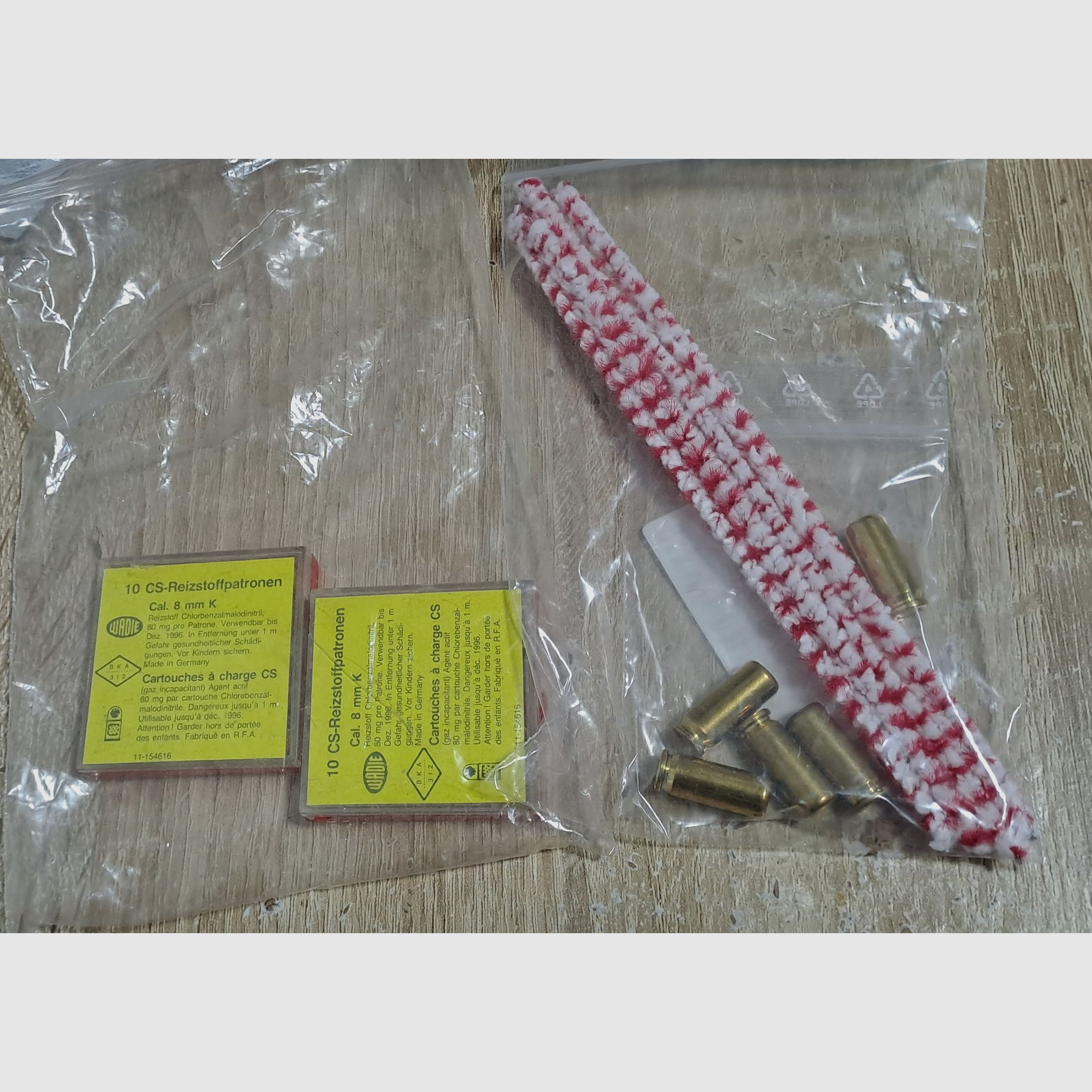 Gas cartridges in cal. 8 mm blank