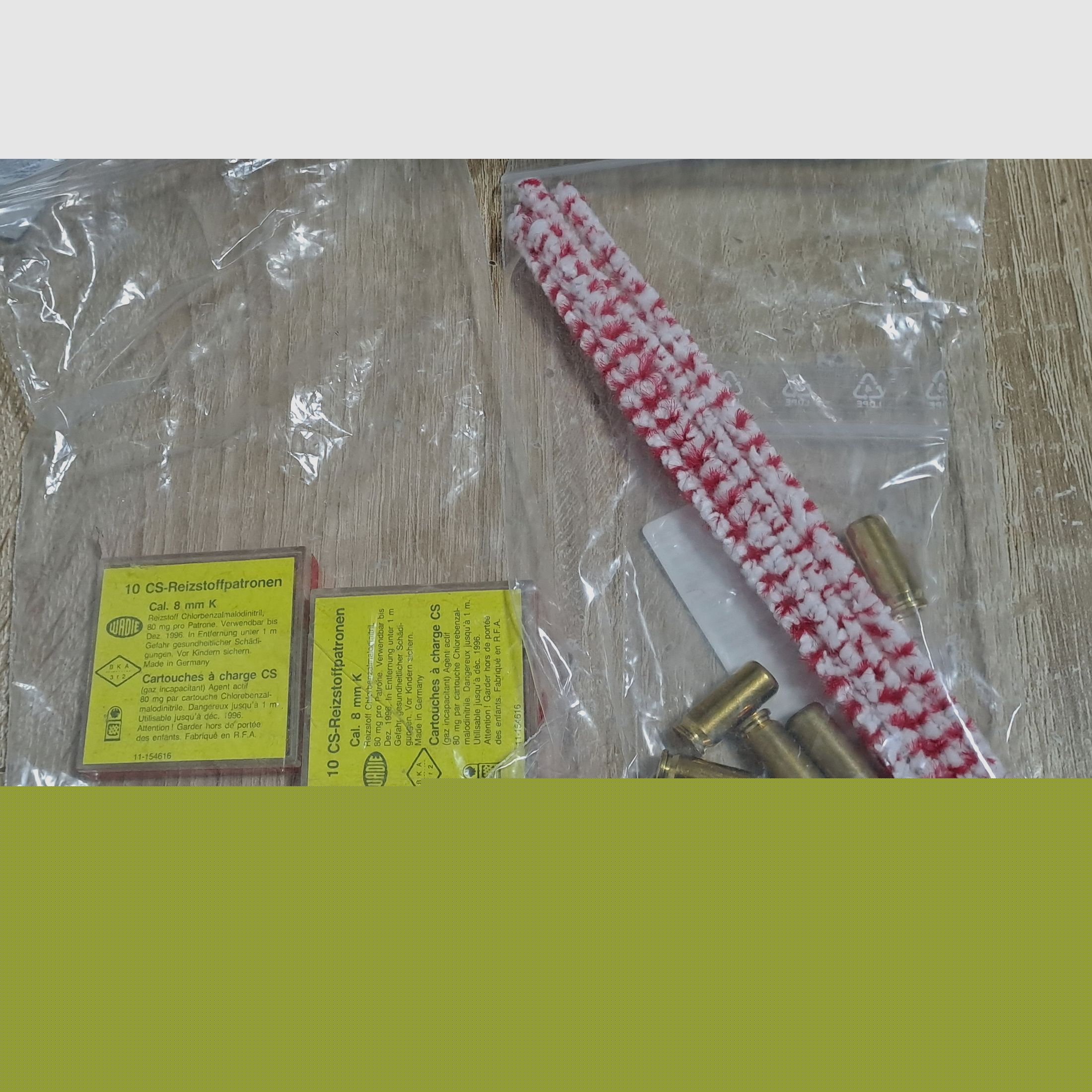 Gaspatronen im Kal. 8 mm Knall
