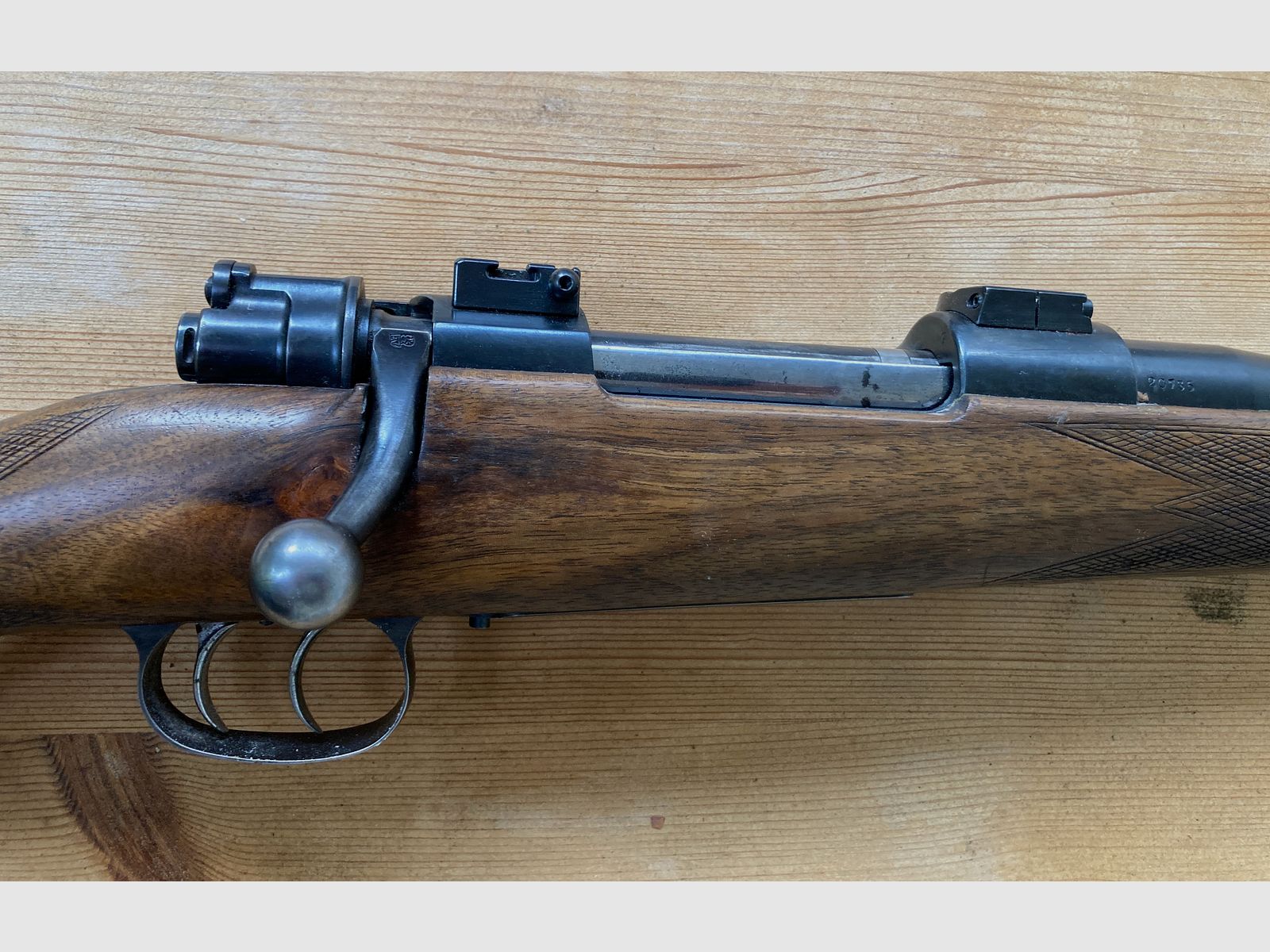 Fucile belga calibro 7x64 con Meostar 3-12x56 R1r, grilletto tedesco