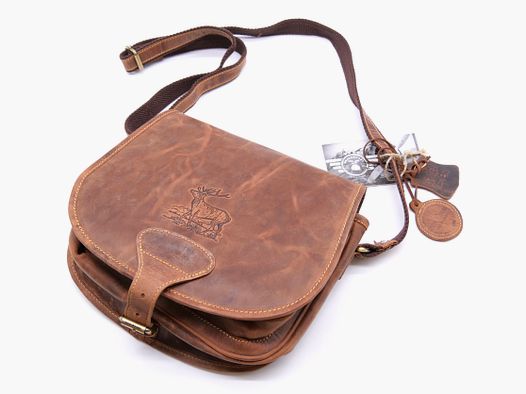 Greenburry leather hunting bag tote bag brown 1638-STAG3-25