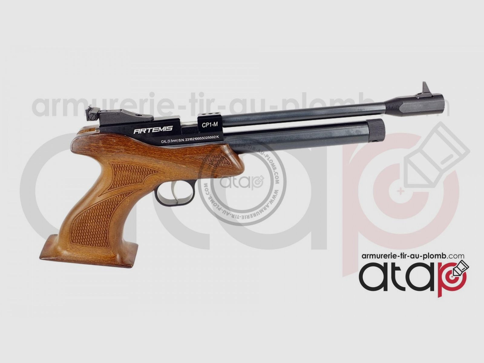 Pistola ad aria compressa Artemis CP1-M CO2 - cal. 4,5 mm o 5,5 mm, immagine 3 di 8