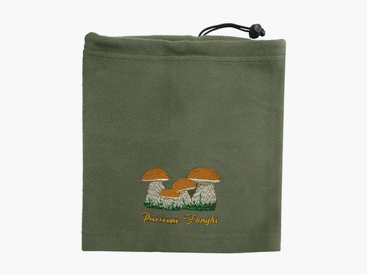 Fleece sjaal met paddenstoelenprint