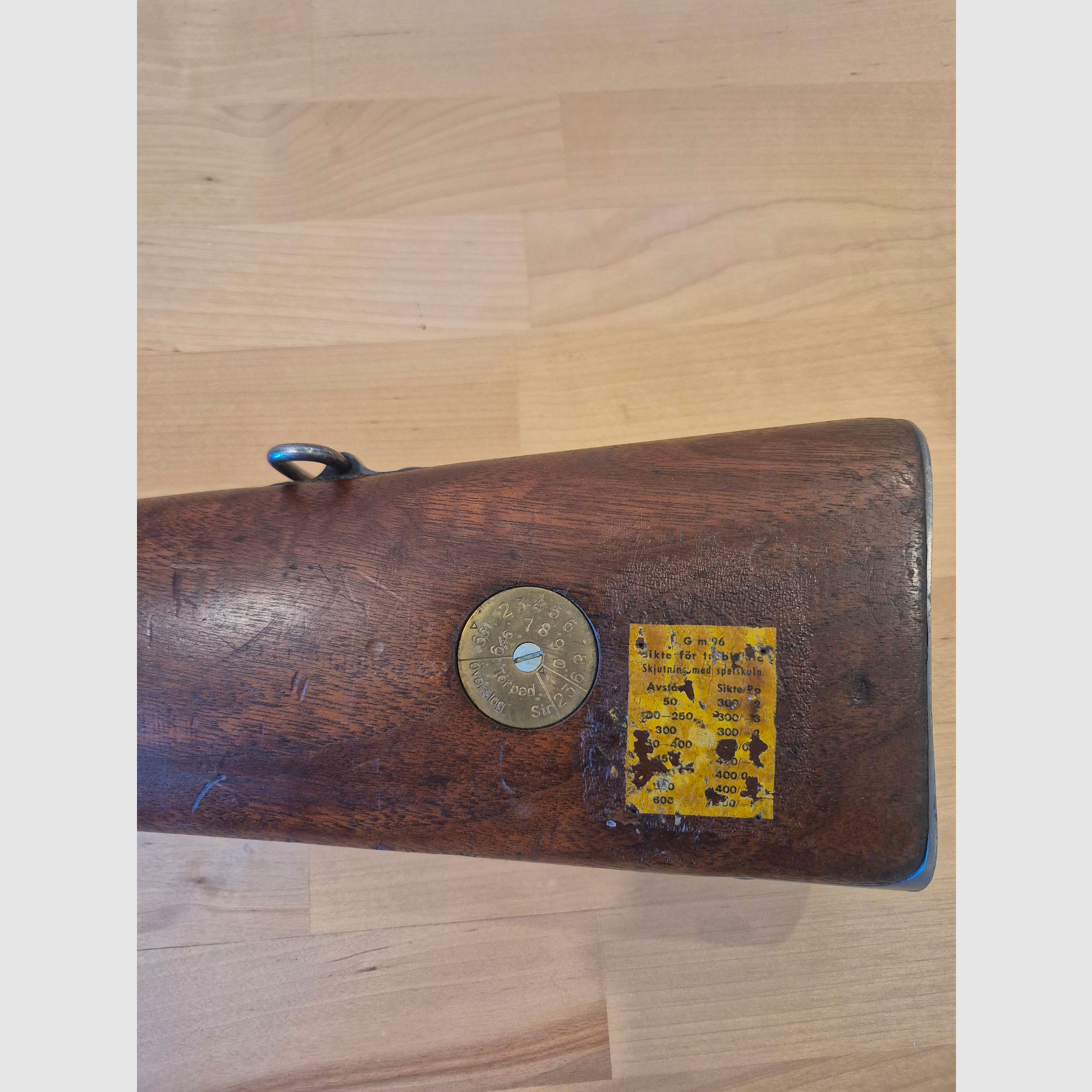 CARL GUSTAFS STADSGEVÄRSFAKTORI Rifle de repetición Schwedenmauser M96 Carl Gustafs 1915, calibre 6,5x55