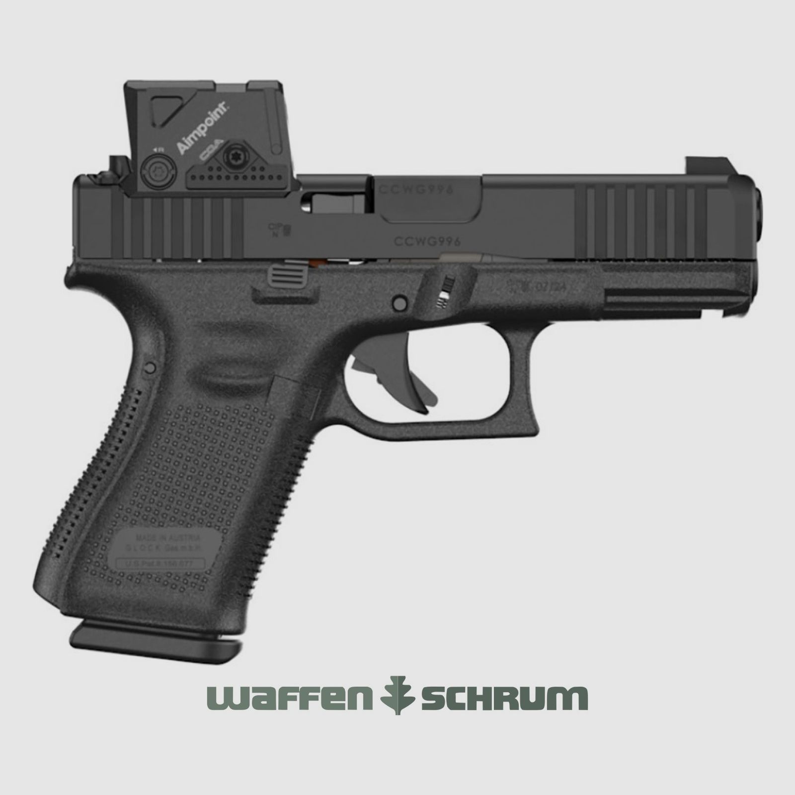 Glock G19 Gen5 A-Cut Combo Aimpoint COA