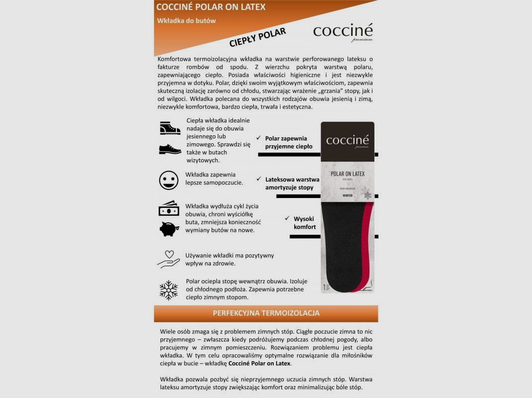 Komfort-Wintereinlegesohlen Coccine POLAR ON LATEX, Bild 3 von 5