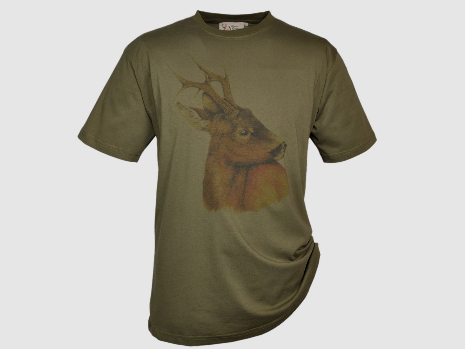 Hubertus T-Shirt Rehbock Schilf