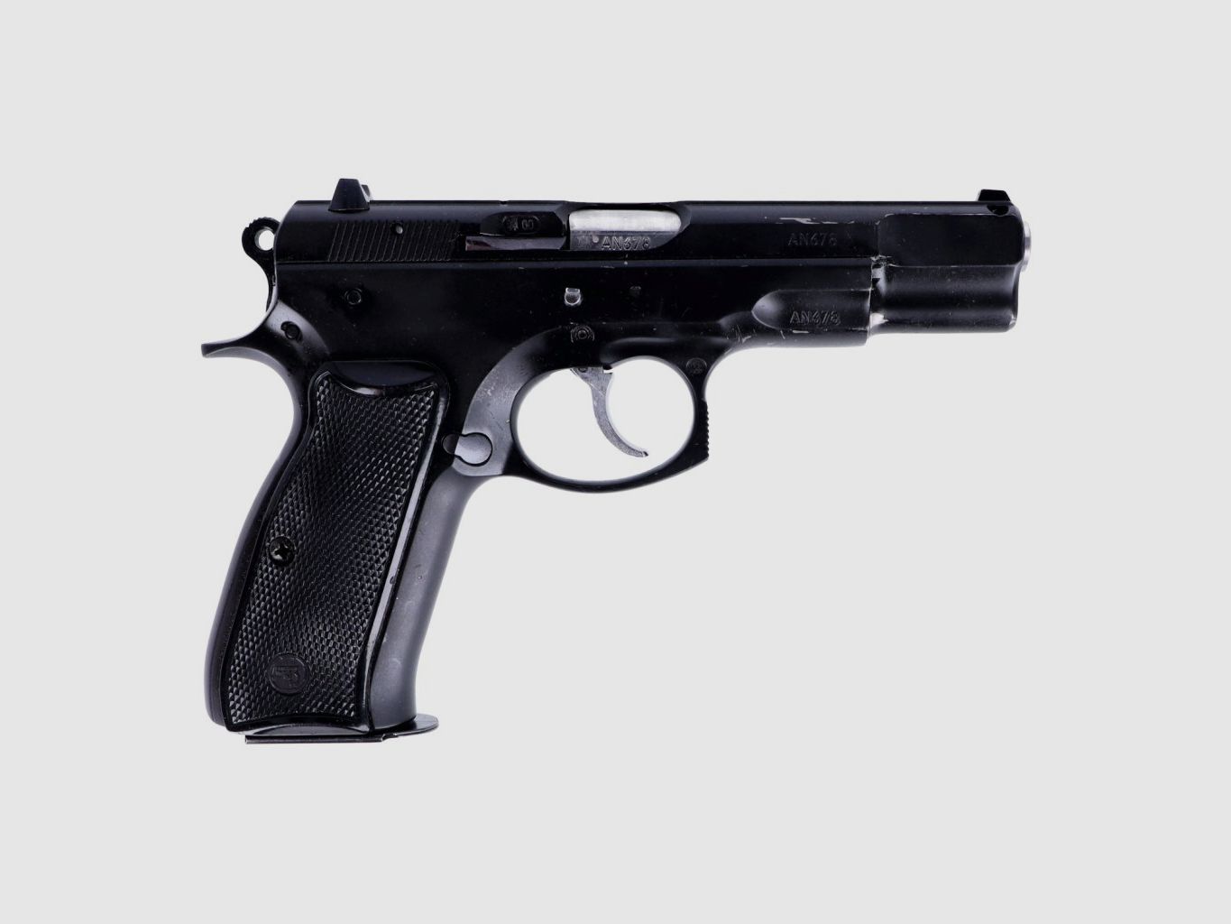 Pistole CZ-75 Kaliber 9mm mit WS Kaliber .22lr