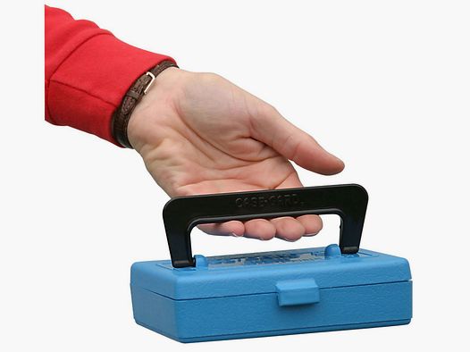 MTM Kleinkaliber Wedstrijddoos SB-22-20 blauw met klapdeksel en handvat voor 30 patronen .22 LR, .22 Win. Mag.