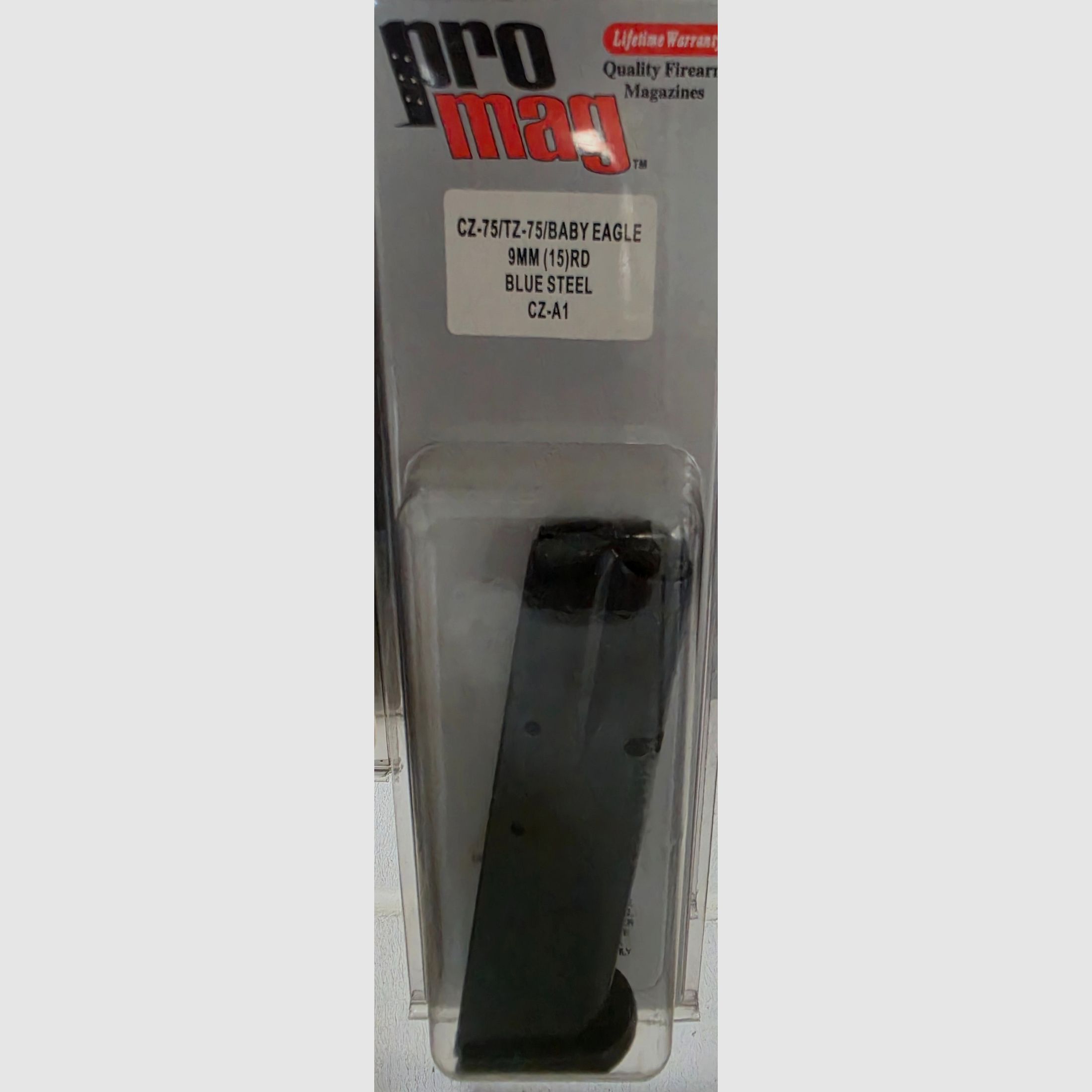 Promag magazine para cz 75 / tz 75 / Baby Eagle 9mm 15 disparos