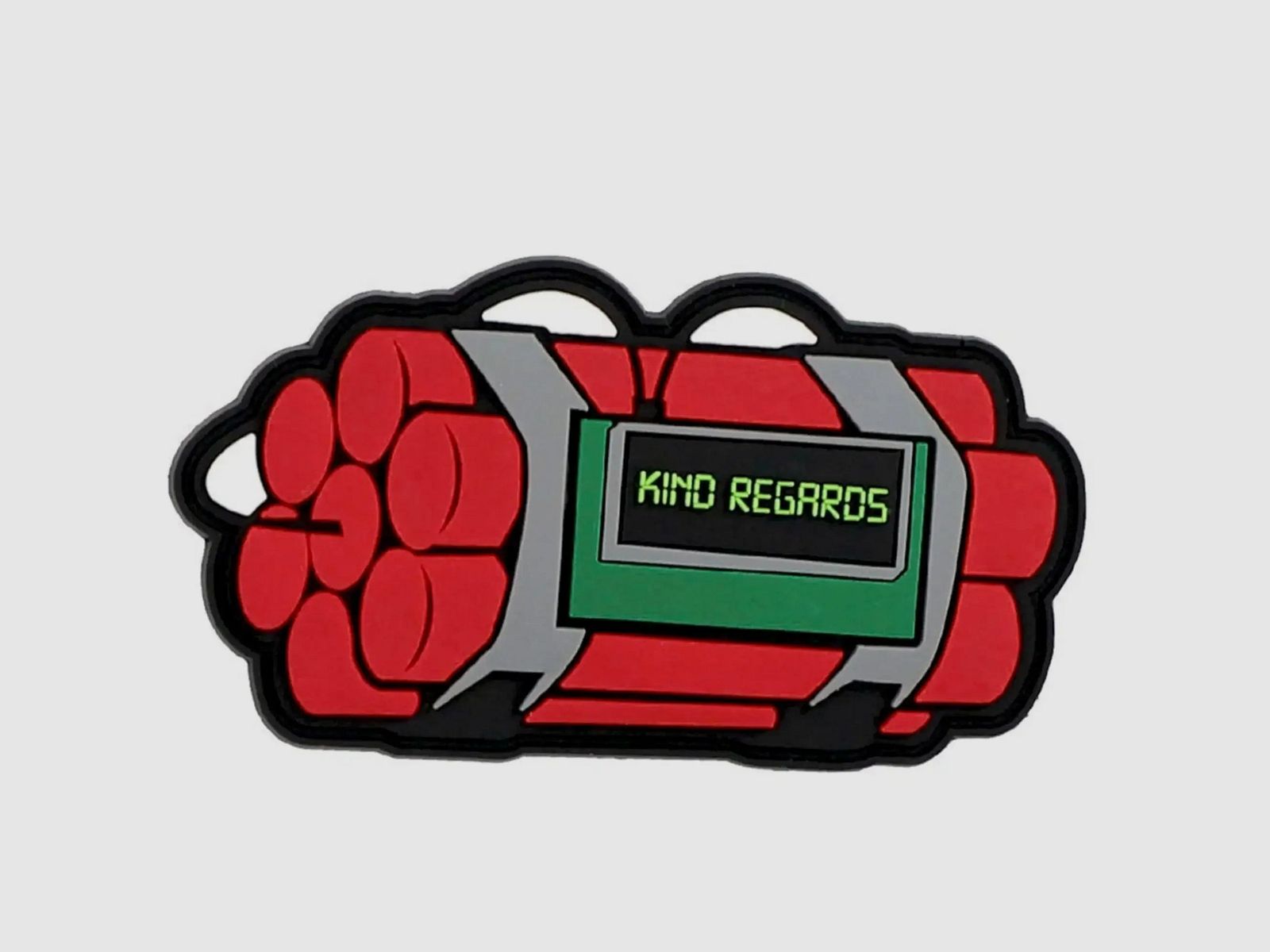 101 INC 3D Patch PVC Kind Regards rot