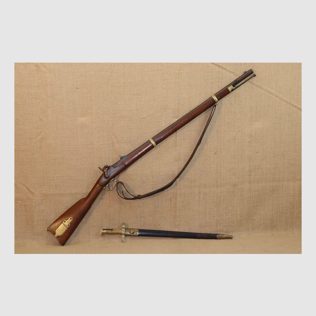 Original - Remington (Zouave Rifle) Perkussions-Büchse, Mod. 1863 .58(BlackPowder)