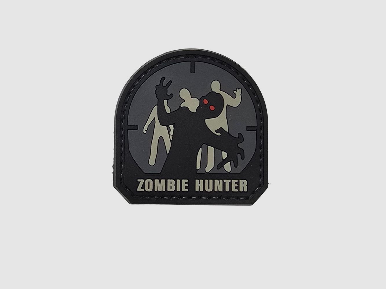Zombie-Hunter-Aufnäher schwarz