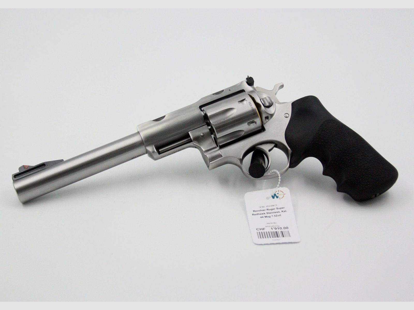 Ruger Super Redhawk Revolver, Stainless, .44 Mag., 7.5" Barrel, image 1 of 2