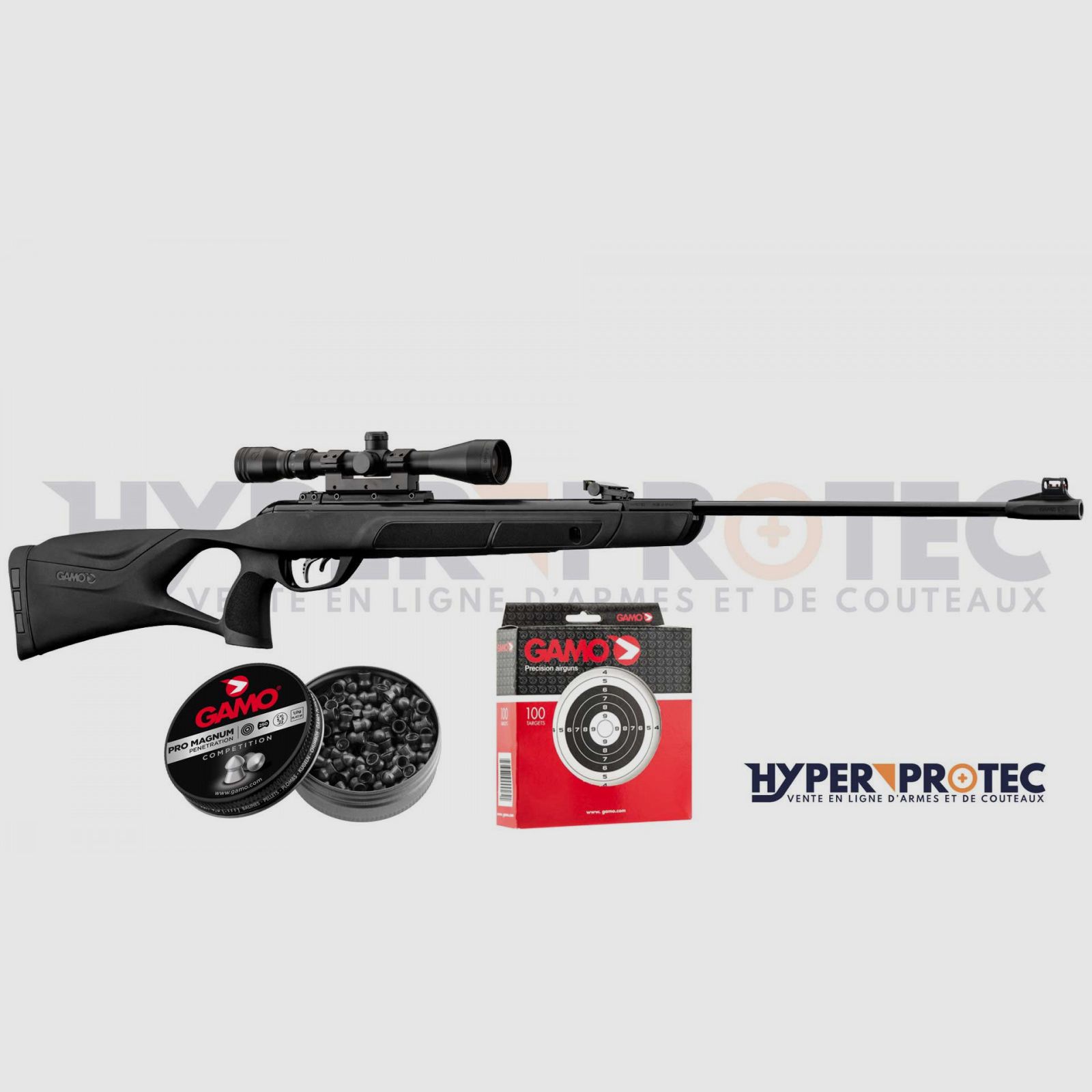 Pack Gamo G-Magnum 1250 + Mira + Balines + Blanco, imagen 2 de 3