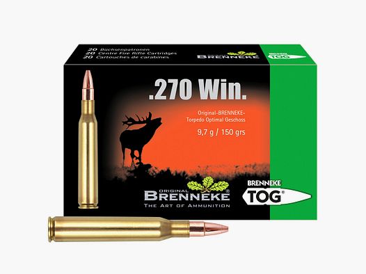 Brenneke .270 Win. TOG 9,7g/150 grs. – 20 Stk.