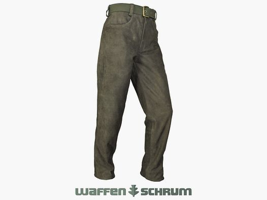 Hubertus Lederhose Schmalreh Ciemnooliwkowy