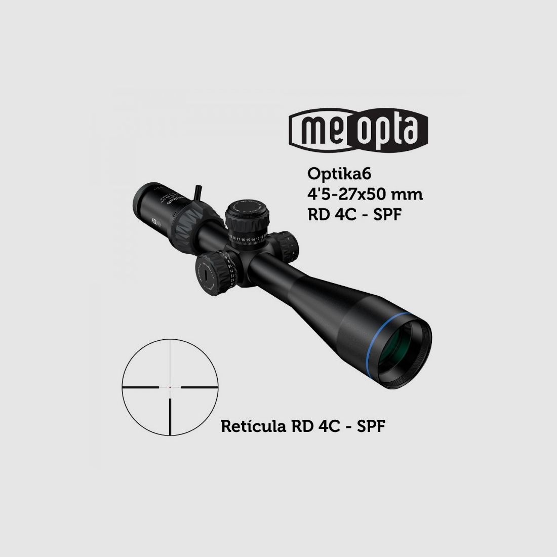 Zielfernrohr Meopta MeoPro Optika6 4,5-27x50 SFP - RD 4C, Bild 2 von 3