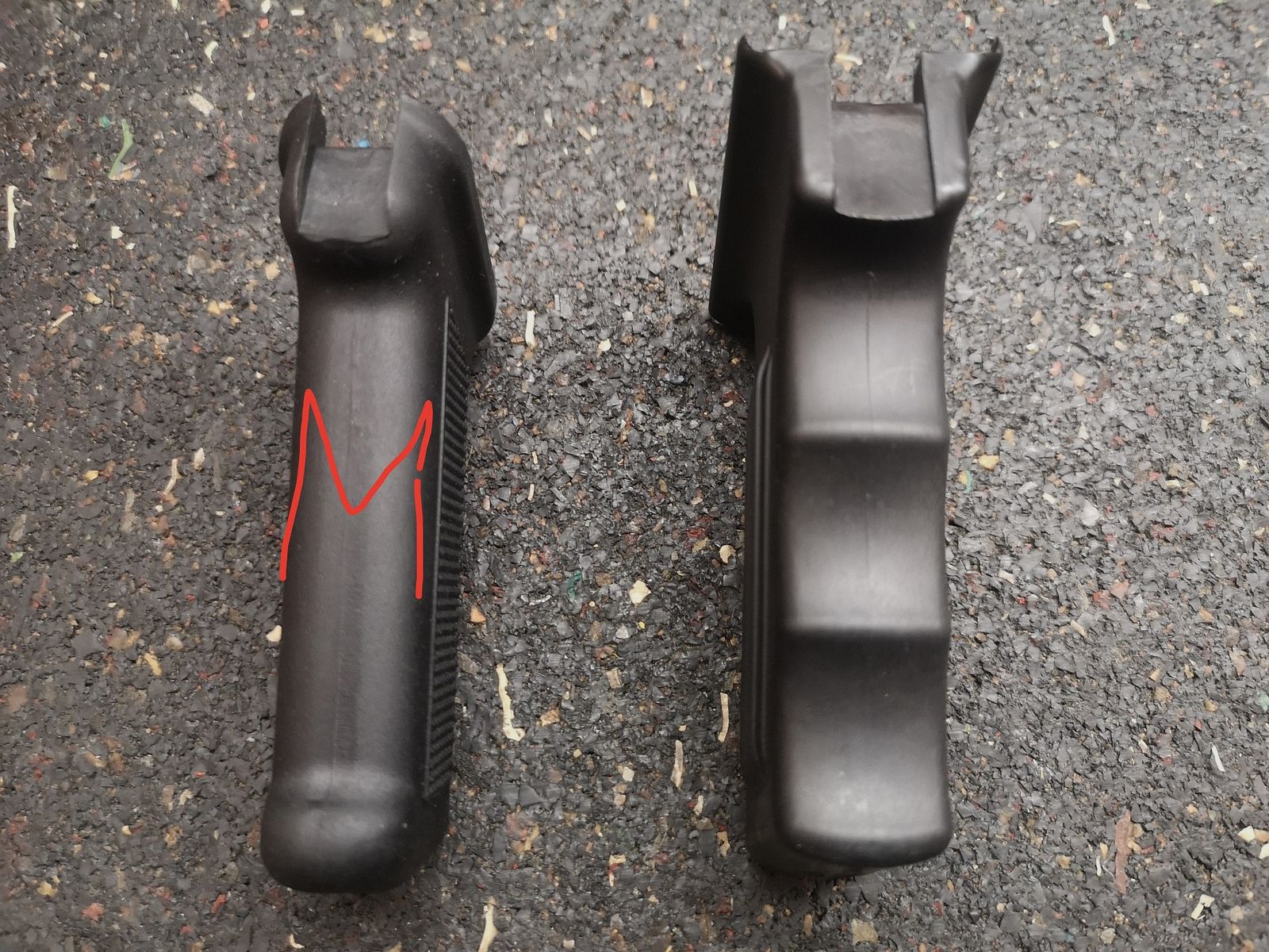 AK 47 pistol grip tactically reinforced