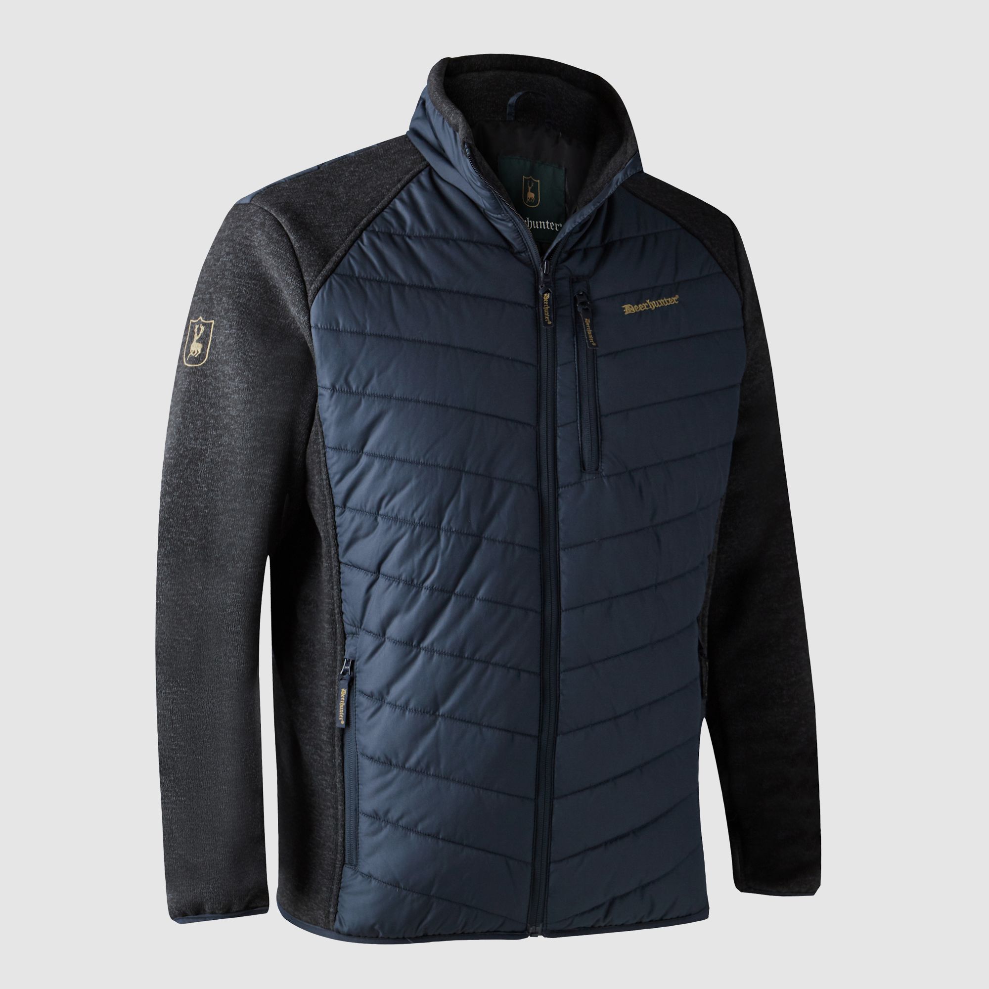 Deerhunter Moor Padded Jacket with knit Dark Blue M