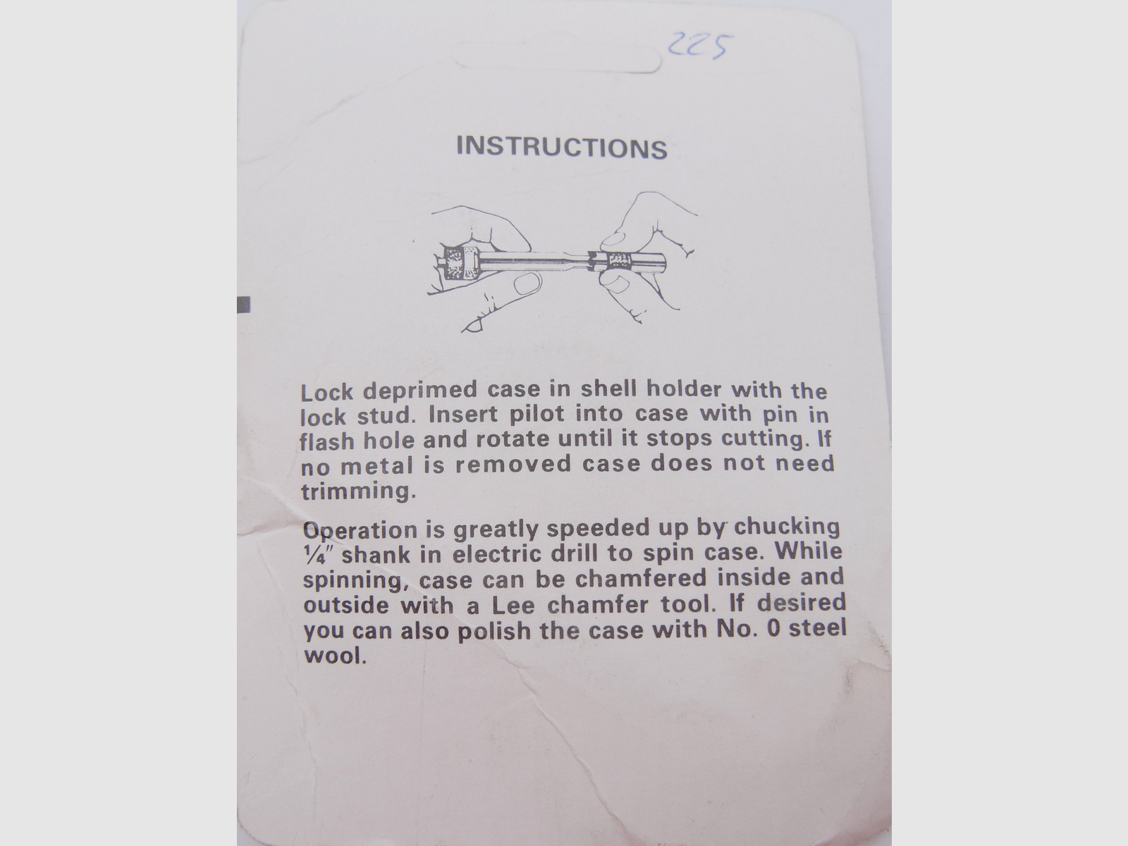 LEE Trimmer per cartucce .357 SIG Trimmer per cartucce