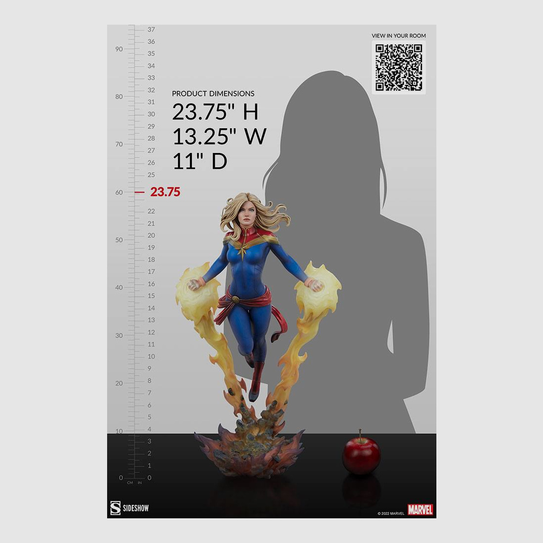 Marvel Premium Format Statue Captain Marvel 60 cm | 43341