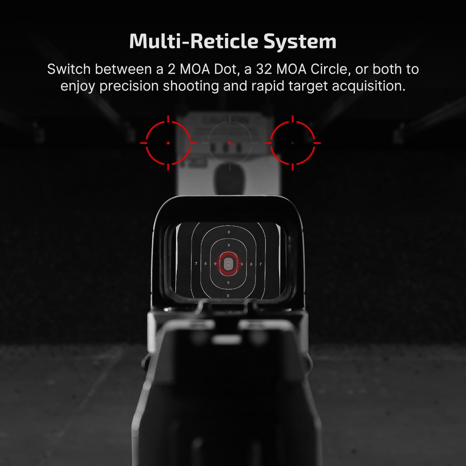OSIGHT „S“ Red Dot 2MOA / Circle 32MOA RMsc, Bild 7 von 9