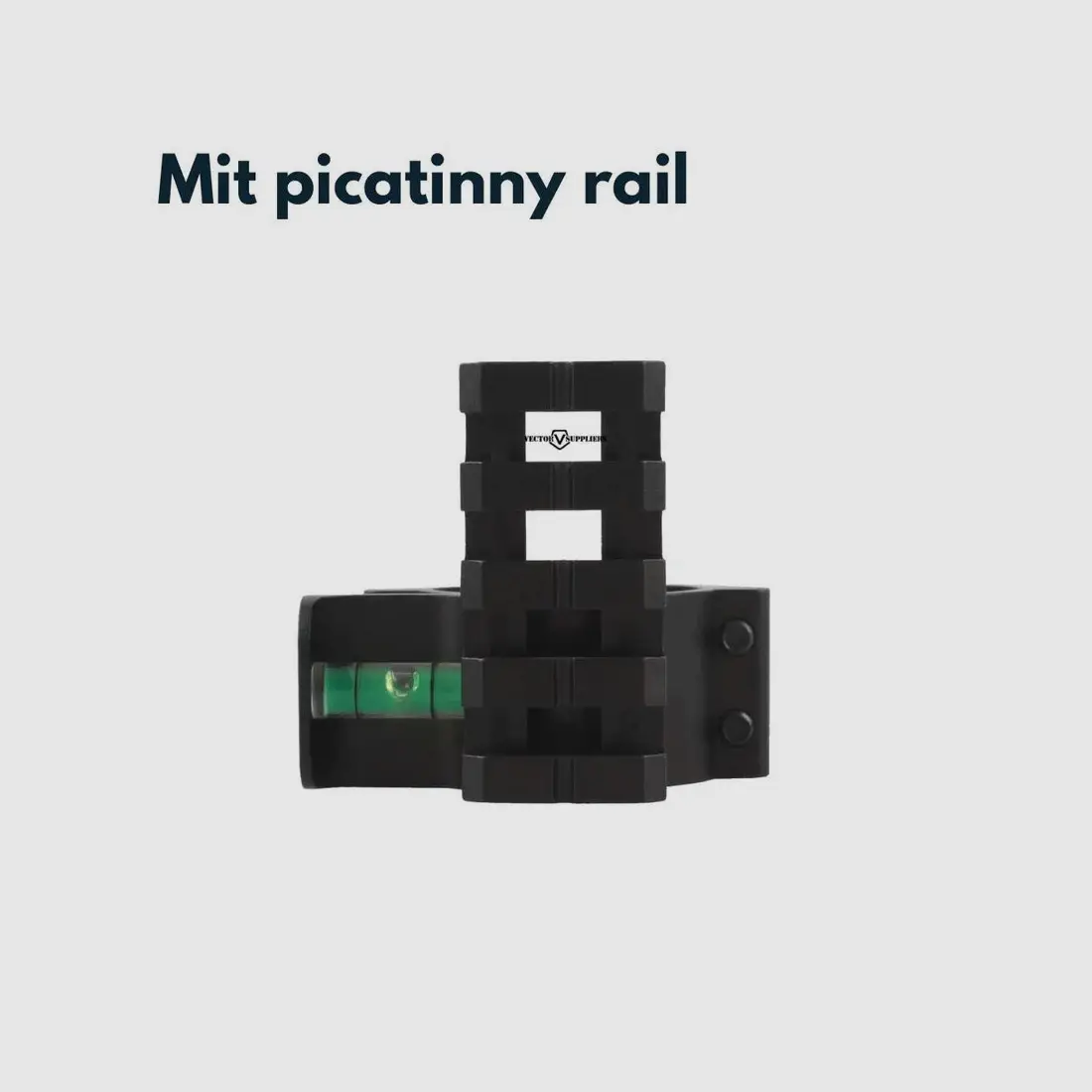 Vector Optics SCACD-07 Livella con Rail Picatinny da 21mm per Montaggio su Tubo da 30/25,4mm, immagine 2 di 3