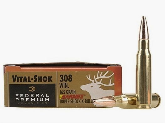 Federal Premium Barnes TSX .308 Win. 165GR HP 20 cartridges