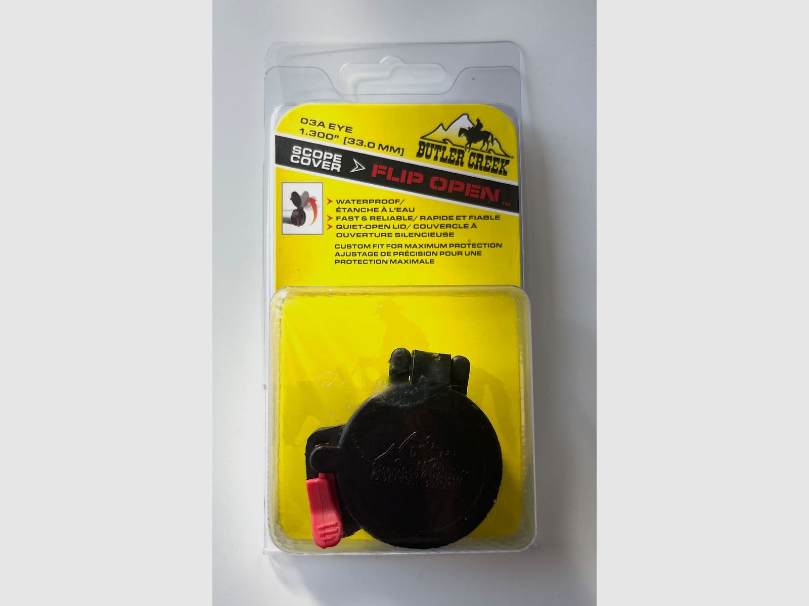 Butler Creek MO20030 Copertura per Obiettivo a Flip Aperto Okulare Coperchio Pieghevole per ZF 03A EYE 33,0mm