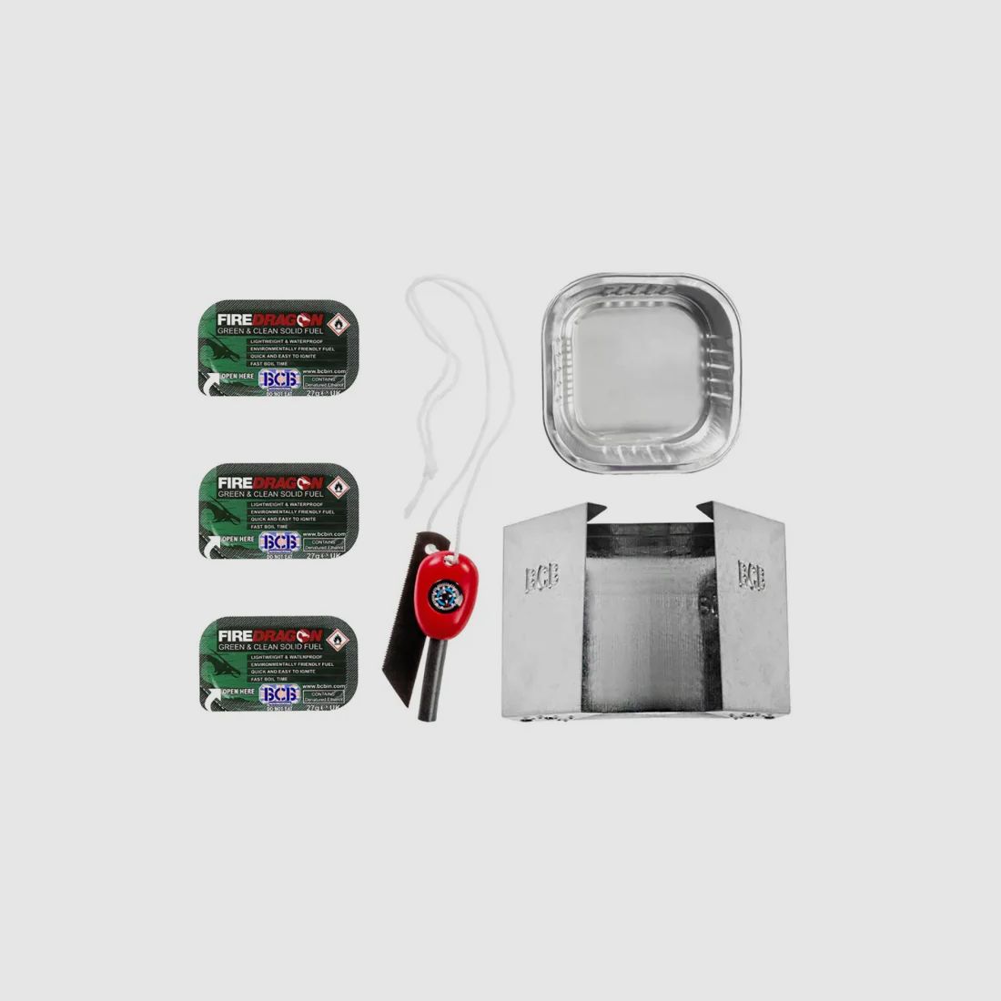 Set di fornelli pieghevoli Fire Dragon incluso carburante e accendino