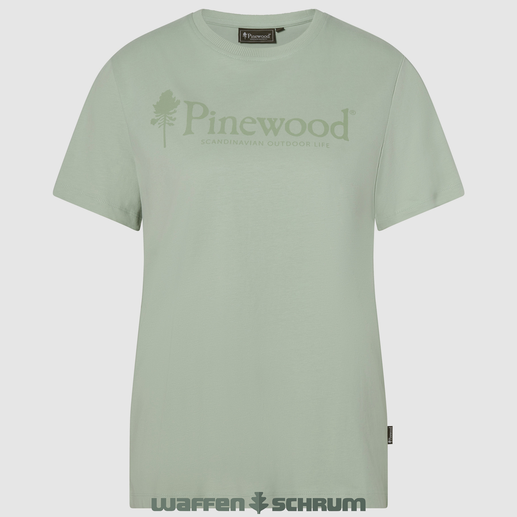 Pinewood T-Shirt Outdoor Life Frosty Green