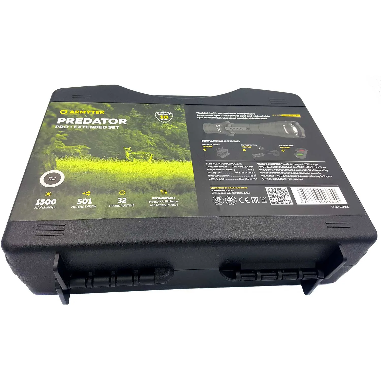 Armytek Predator Pro Magnet USB Extended Set White, zdjęcie 2 z 2