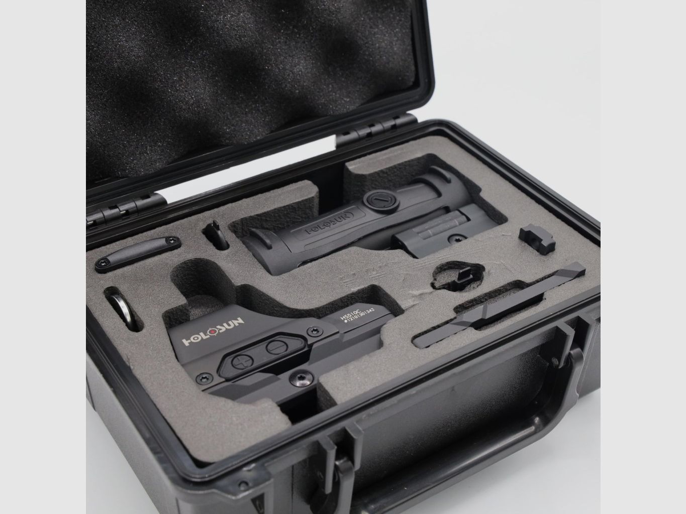 Holosun Set, Holosun Reflexvisier, Modell HS510C-RD mit rotem Wechselabsehen: 2MOA Dot, 65MOA Circledot & 65MOA Circle und Magnifier HM3X, Bild 3 von 10