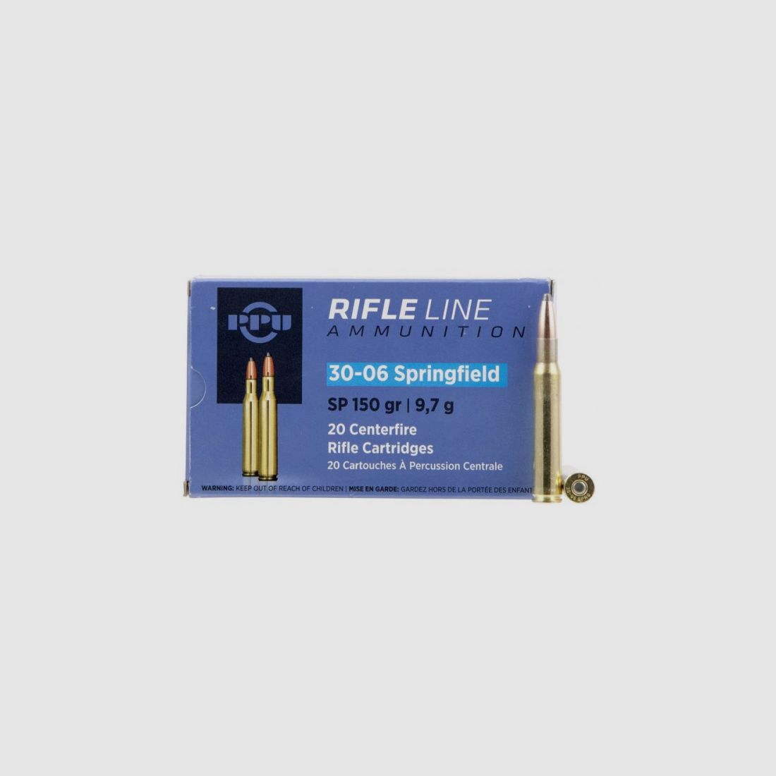 PPU 30-06SPR. 150 GRS - SP - 20 ROUNDS