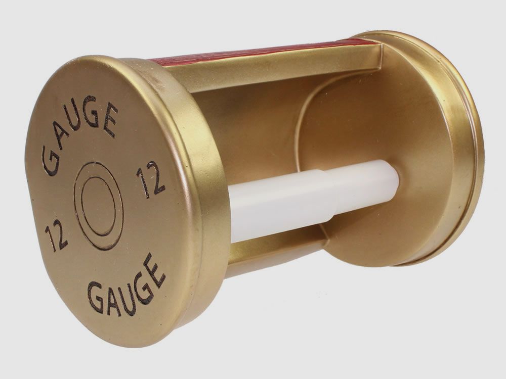 Toilettenpapierhalter Patrone Geschenkidee fĂĽr Waffenfreunde