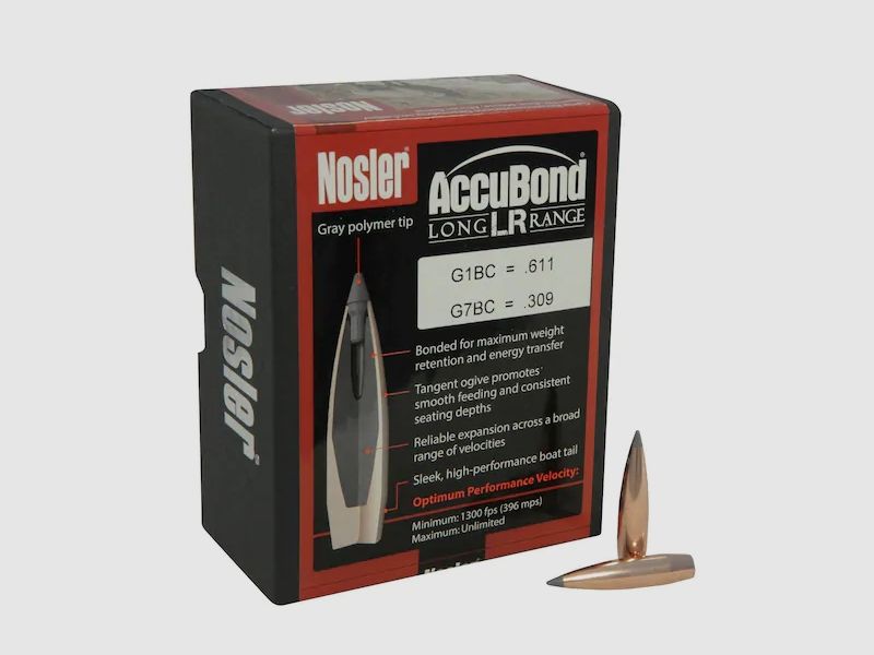 Nosler Bullet Accubond Long Range 7mm/.284 150GR SPBT 100 pieces