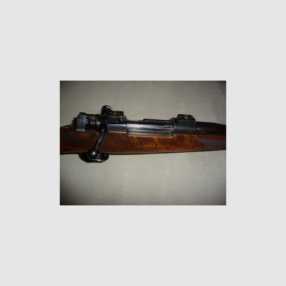 Système Mauser 98er Kurz-Repetierer : Cal. 6,5x55, Longueur du canon env. 52cm Semi Weight, EAW Schwenkmontage, Retourneur