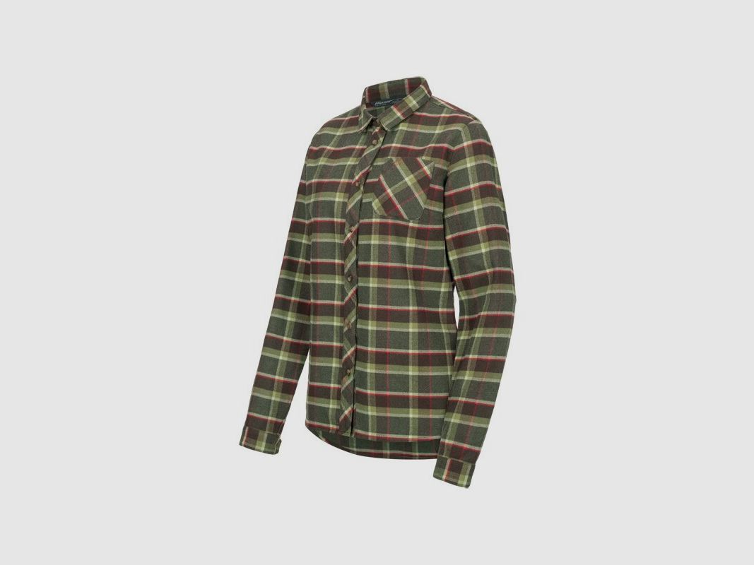 Blaser Damen Bluse Charlotte oliv/rot kariert