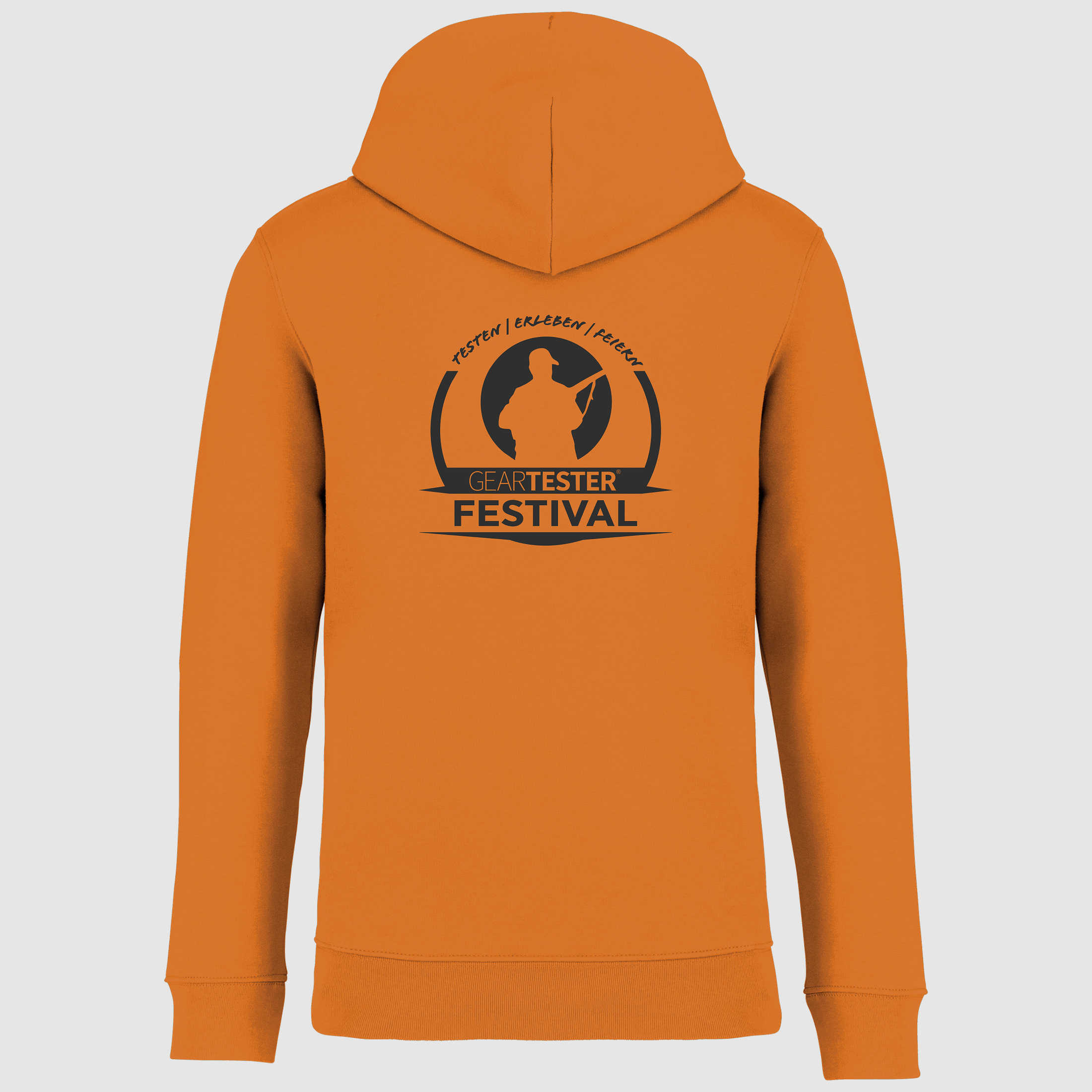 Geartester Festival Bio Hoodie, kleines Logo