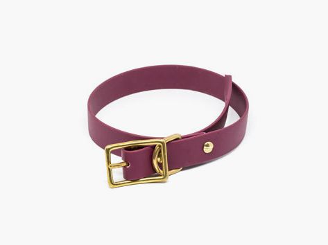 Collar de estilo cabaña Biothane fucsia