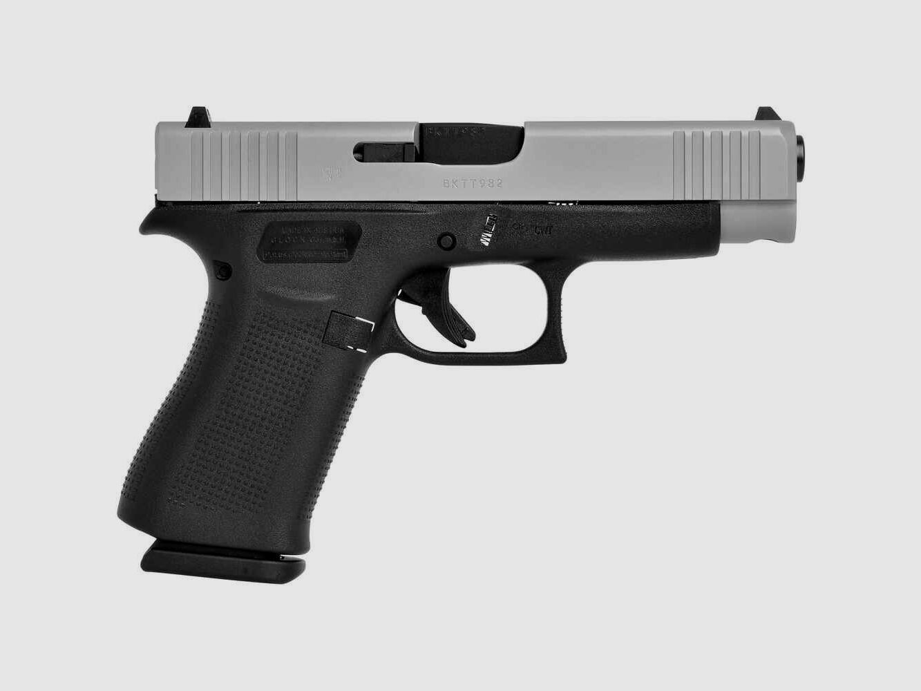 Glock G48 silver slimeline 9mm Luger