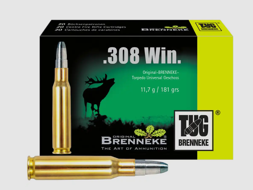 308 WIN. BRENNEKE TUG scatola da 20
